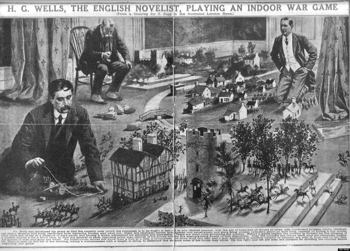 © HG Wells playing to Little Wars © Wikimedia Commons